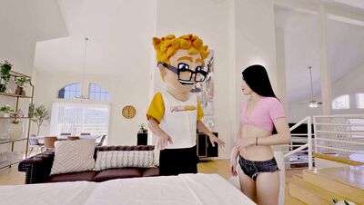 Kiki King and Porn Dude Rub Each Other Down