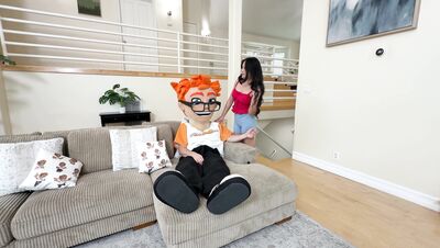 Phoebe Kalib Models Clothes and What’s Beneath for Porn Dude